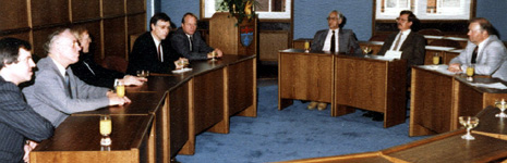 Besuch vom Verwaltungsrat der Sparkasse Wadersloh in Brakel, 3. Oktober 1986